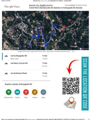 Prime 18-Perch Roadside Land for Sale in Badulla