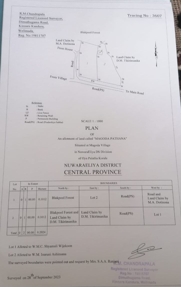Residential Land for Sale in Nuwara Eliya
