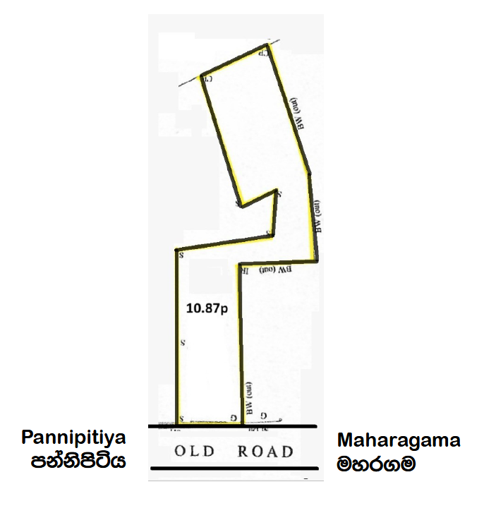 10 perches Maharagama Residential / Commercial land for sale facing Old Kottawa Pannipitiya road