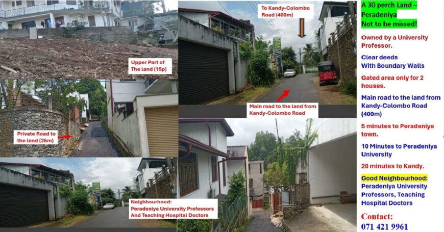 Land for Sale Peradeniya
