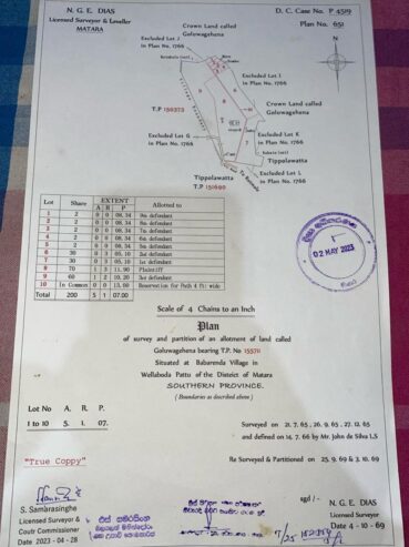 Land for Sale in Matara