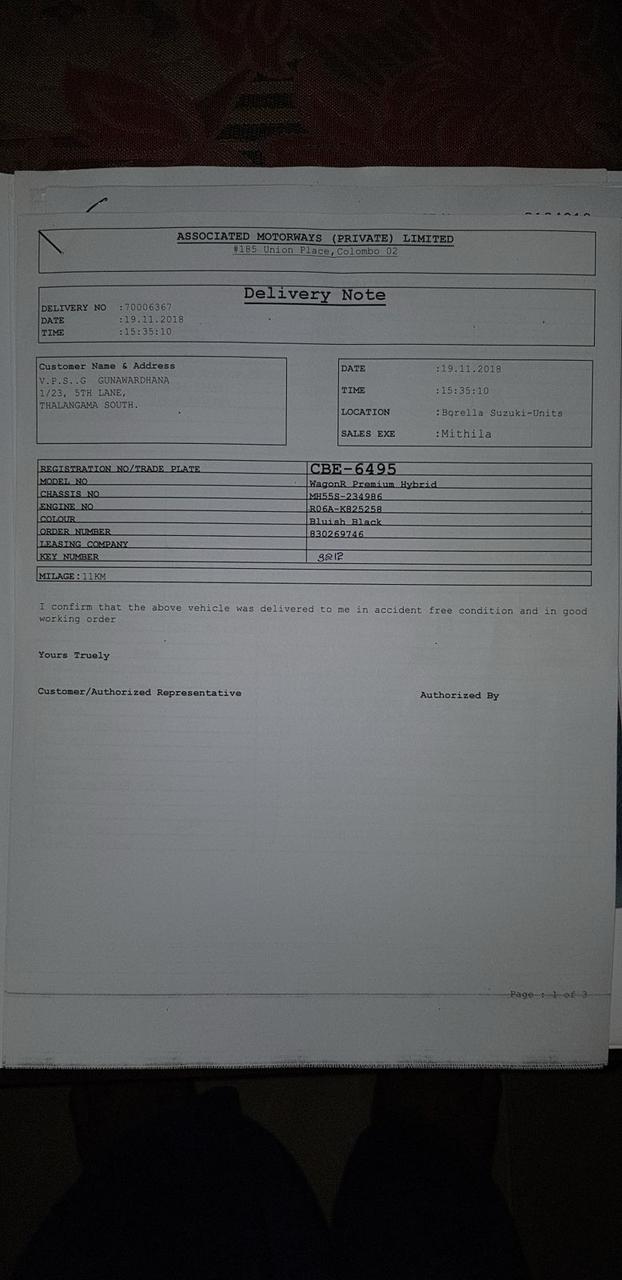 SUZUKI WAGON R PREMIUM 2018