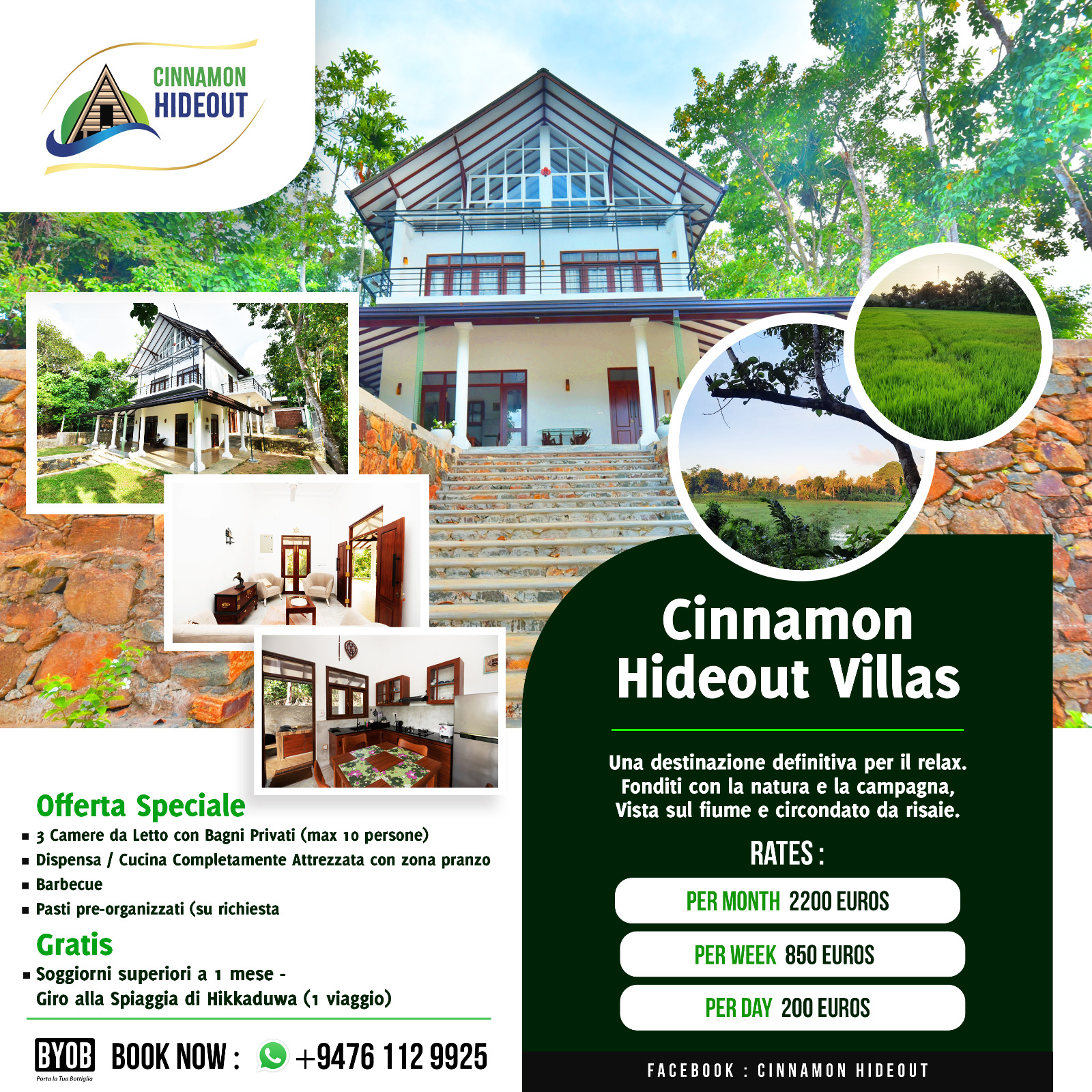 Luxury Villa for Rent in Magalgoda