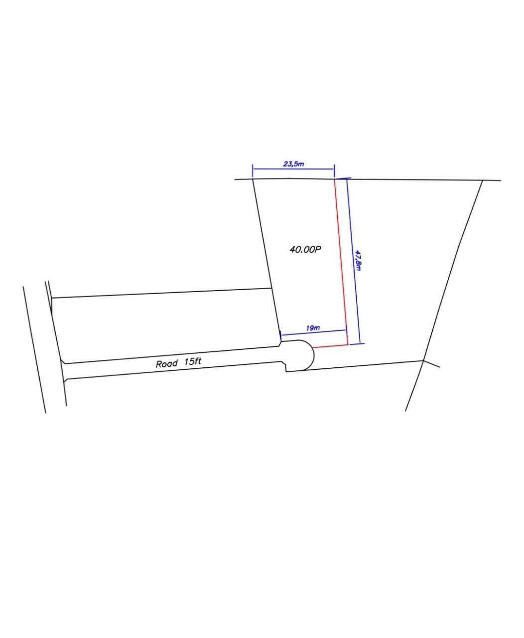 Land for Sale – Horahena, Hokandara (Highly Residential Area 40 Perches)