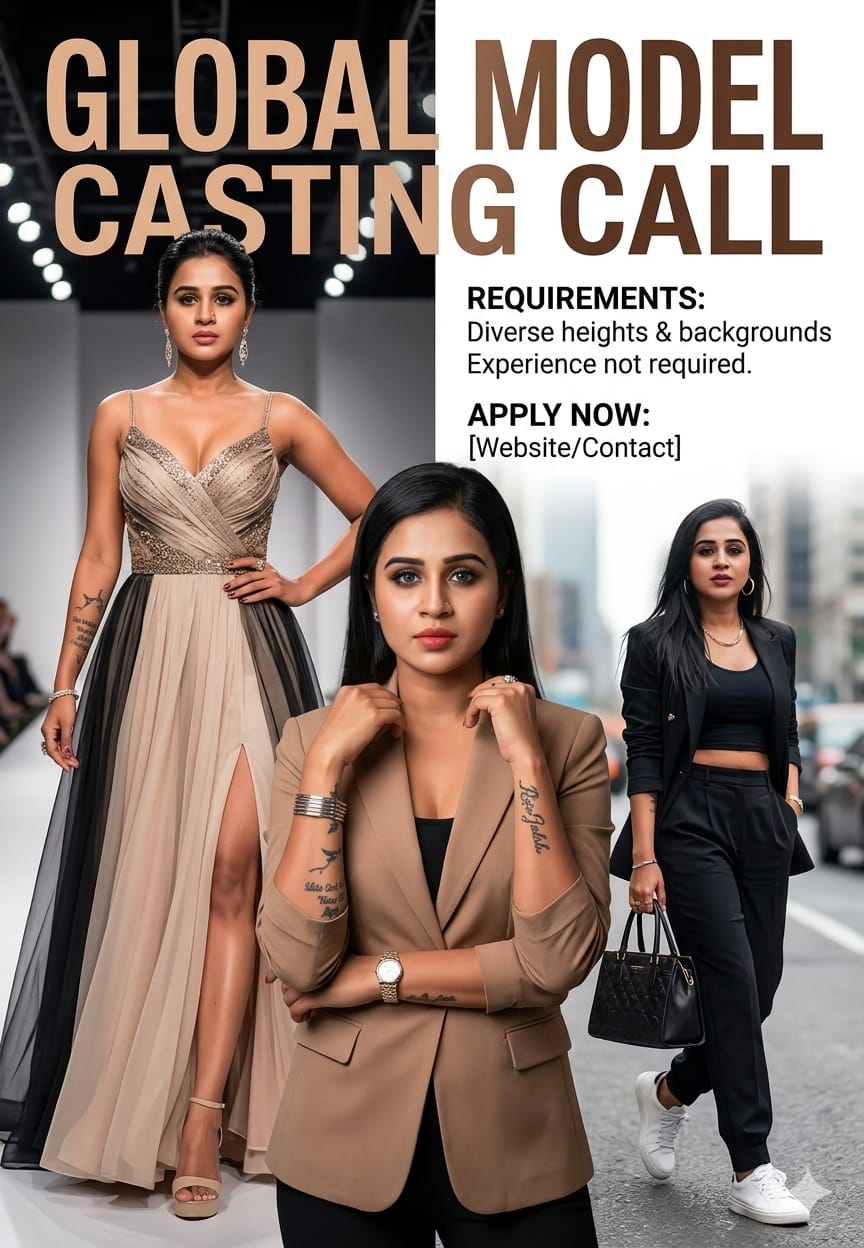 Freelance Fashion & Portfolio Model