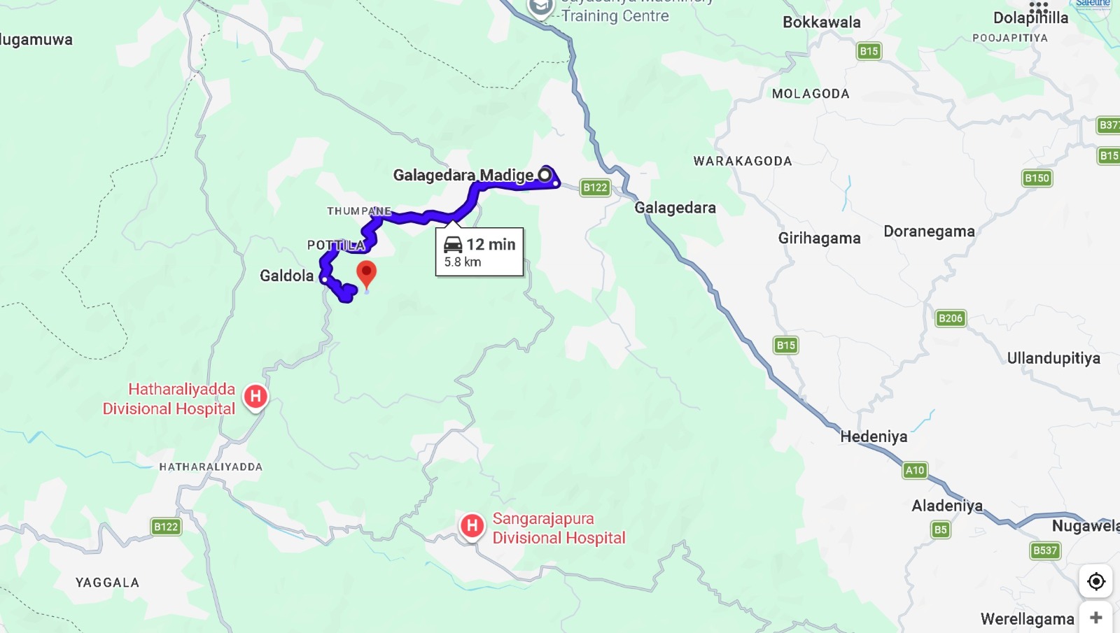 40-Acre Tropical Land  For Sell Galagedara