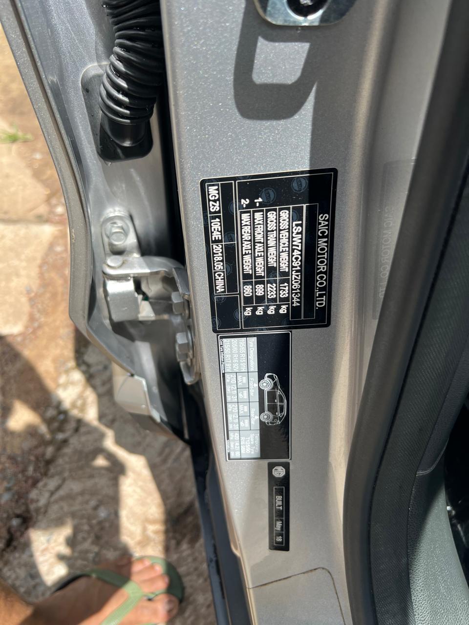 MG ZS 2018