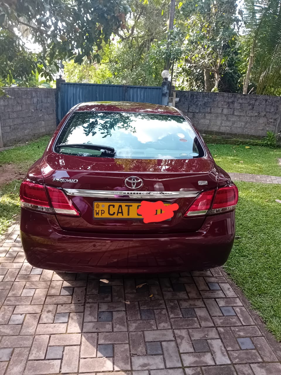 Toyota Premio Model DBA NZT 260 2016