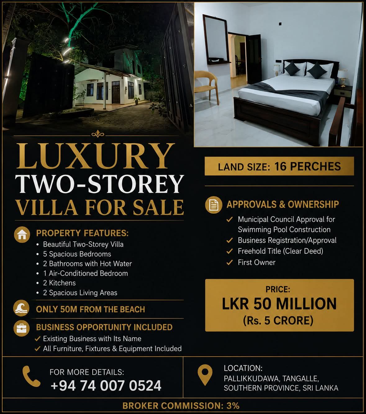Modern Two Storey House for Sale – Pallikkudawa